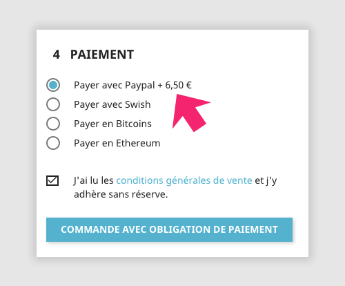 Frais paiement Prestashop