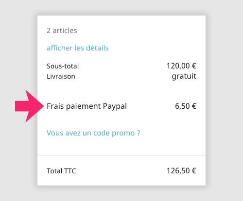 Frais Paypal Prestashop